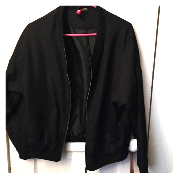 Black Bomber Jacket - Picture 1 of 3